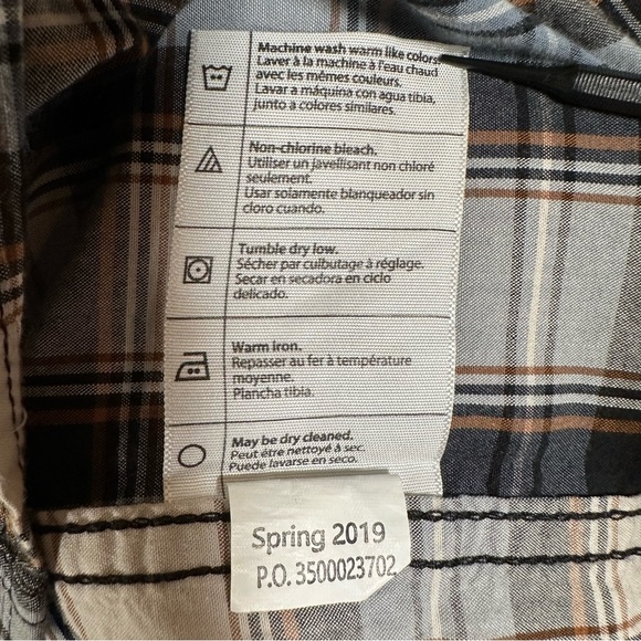 Carhartt Shirt Men Size 2XL Plaid Regular Fit Short Sleeve Single Pocket Cotton - Picture 8 of 9